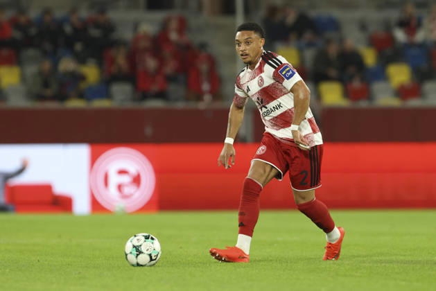 Steven van der Sloot of Fortuna Düsseldorf in action, on the ball, making a solo play during the 3. Liga match between Fortuna Düsseldorf and SC Verl at the Merkur Spiel Arena on October 11, 2026, in Düsseldorf, Germany. Photo by Oliver Kaelke, DeFodi Images. Steven van der Sloot of Fortuna Düsseldorf controls the ball during the 3. Liga match between Fortuna Düsseldorf and SC Verl at Merkur Spiel Arena on October 11, 2026 in Düsseldorf, Germany. Photo by Oliver Kaelke, DeFodi Images. DFB and DFL regulations prohibit any use of photographs as image sequences and or quasi-video. Photo by Oliver Kaelke, DeFodi Images.