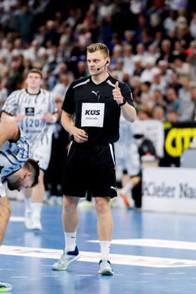 Kiel, October 11, 2026; Handball, 1st Bundesliga 2026–27, THW Kiel vs. Handball Club Hamburg; Referee: Konrad Gimmler