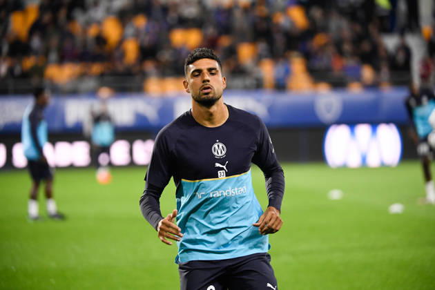 ESTAC Troyes v Olympique de Marseille - Ligue 1 McDonald s 2026 2027 Emerson PALMIERI of Olympique de Marseille during Ligue 1 McDonald s match between Troyes and Marseille at Stade de l Aube on October 11, 2026 in Troyes, France. Troyes France Copyright: xEwenxGavetx 776573381