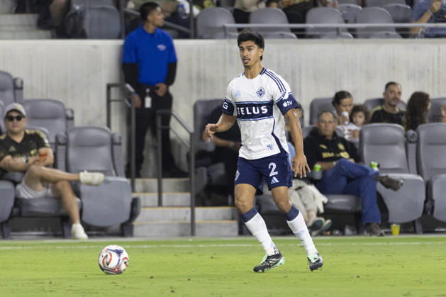 October 10, 2026, Los Angeles, California, USA: Vancouver Whitecaps centre back Mathias Laborda (2) in actions against the Los Angeles FC during a MLS, Fussball Herren, USA soccer game on Saturday, Oct. 10, 2026 in Los Angeles. Los Angeles USA - ZUMAc68_ 20261010_zaf_c68_097 Copyright: xRingoxChiux