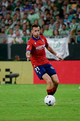 ESP LaLiga EA Sports Real Betis vs. CA Osasuna: Jonathan Dubasin of Osasuna during the LaLiga EA Sports match between Real Betis and CA Osasuna, played at Benito Villamarin Stadium in Seville on October 11, 2026, in Spain. Spanish Soccer Copyright: xAgenciaxLOFx