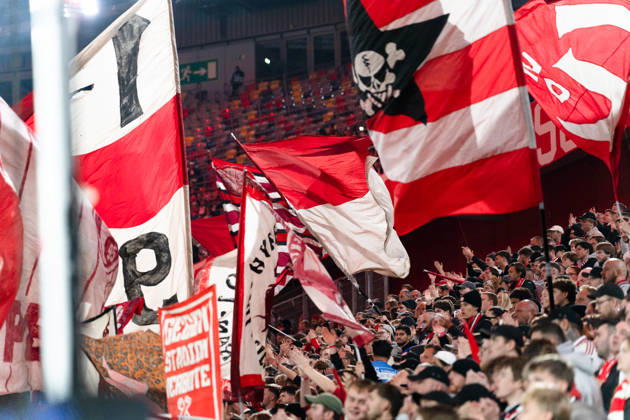 Germany 3rd Division 2026–2027: Fortuna Düsseldorf vs. SC Verl, Matchday 8, October 12, 2026, Merkur Spiel Arena, North Rhine-Westphalia, Fans, Spectators, Atmosphere, Scarf Copyright: xCelinaxLeiersx