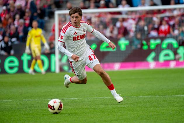 Mikey Moore, Midfielder, 1 FC Cologne 47 , , 1 FC Cologne vs. Borussia Mönchengladbach, Soccer, Bundesliga 1, Matchday 5, October 11, 2026. DFB and DFL regulations prohibit any use of photographs as image sequences and or quasi-video. Cologne, North Rhine-Westphalia, Germany Copyright: xkolbert-press MartinxWdziecznyx