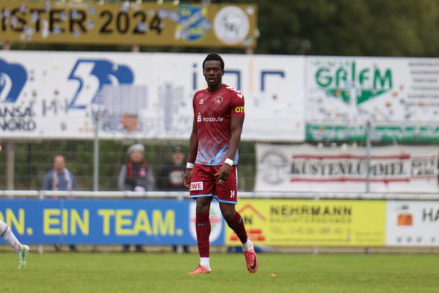 Soccer I Men s I 2026–2027 Season I Regionalliga Nord I Matchday 13 I SV Todesfelde vs. SC Weiche Flensburg I October 11, 2026 Randy Manu Gyamenah 14, SC Weiche Flensburg 08 Todesfelde Joda Sportpark Schleswig-Holstein, Germany Copyright: xLobeca FabianxLamprechtx