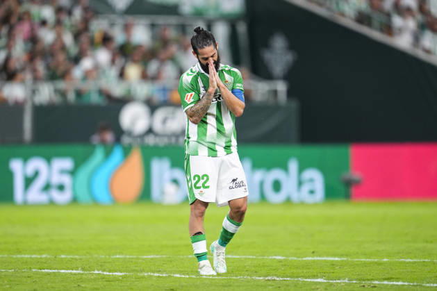 October 11, 2026, Sevilla, Sevilla, Spain: Francisco Alarcon Isco of Real Betis Balompie laments during the Spanish league, LaLiga EA Sports, football match played between Real Betis and CA Osasuna at La Cartuja stadium on October 11, 2026, in Sevilla, Spain. Sevilla Spain - ZUMAa181 20261011_zaa_a181_324 Copyright: xJoaquinxCorcherox