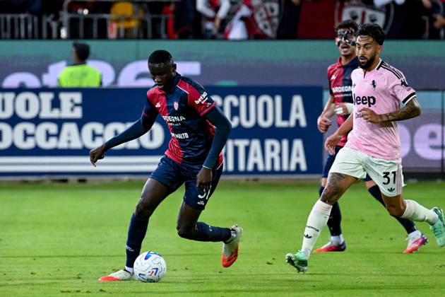 Cagliari s Paul Mendy in action during the Serie A soccer match between Cagliari Calcio and Juventus at the Unipol Domus in Cagliari, Sardinia - Sunday 11th october 2026. - Soccer Copyright: xGianlucaxZuddas LaPressex