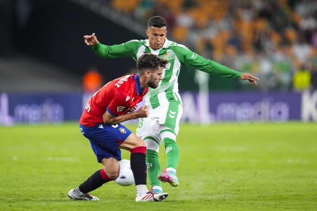 October 11, 2026, Sevilla, Sevilla, Spain: Nelson Deossa of Real Betis Balompie in action during the Spanish league, LaLiga EA Sports, football match played between Real Betis and CA Osasuna at La Cartuja stadium on October 11, 2026, in Sevilla, Spain. Real Betis V CA Osasuna - LaLiga EA Sports - ZUMAa181 20261011_zaa_a181_327 Copyright: xJoaquinxCorcherox