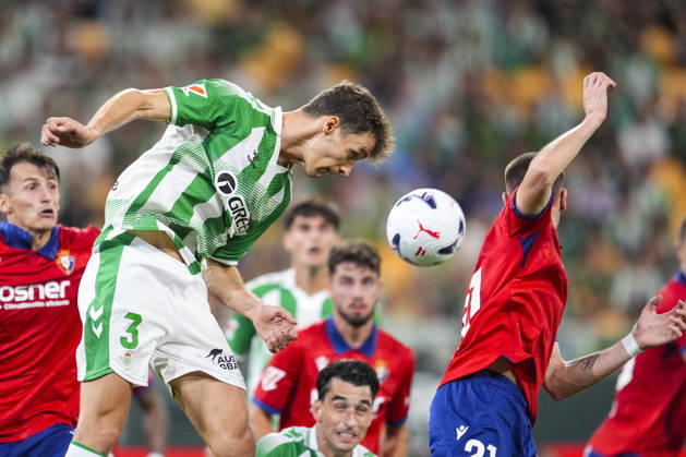 October 11, 2026, Sevilla, Sevilla, Spain: Diego Llorente of Real Betis Balompie in action during the Spanish league, LaLiga EA Sports, football match played between Real Betis and CA Osasuna at La Cartuja stadium on October 11, 2026, in Sevilla, Spain. Real Betis V CA Osasuna - LaLiga EA Sports - ZUMAa181 20261011_zaa_a181_328 Copyright: xJoaquinxCorcherox