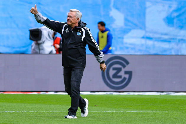 GC Zurich vs. BSC Young Boys, Brack Super League, October 11, 2026; Olaf Janßen, Head Coach, Grasshopper Club Zurich in the Brack Super League match between Grasshopper Club Zurich (GCZ) and BSC Young Boys (YB) on October 11, 2026, at Letzigrund Stadium in Zurich, Switzerland Zurich Letzigrund Stadium Zurich Switzerland