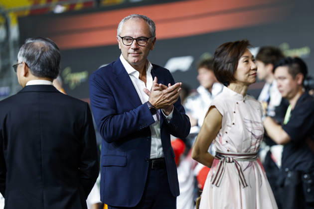 F1 - SINGAPORE GRAND PRIX 2026 DOMENICALI Stefano (ita), Chairman and CEO Formula One Group FOG, portrait during the 2026 Formula 1 Singapore Grand Prix, 17th round of the 2026 Formula One World Championship, WM, Weltmeisterschaft from October 9 to 11, 2026 on the Marina Bay Street Circuit, in Singapore, Singapore - SingaporeSingapore Copyright: xJulienxDelfossex
