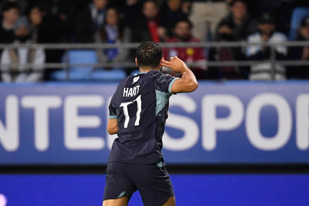 ESTAC Troyes v Olympique de Marseille - Ligue 1 McDonald s 2026 2027 Amine HARIT of Marseille celebrate after scores during Ligue 1 McDonald s match between Troyes and Marseille at Stade de l Aube on October 11, 2026 in Troyes, France. Troyes France  Copyright: xEwenxGavetx 776573381