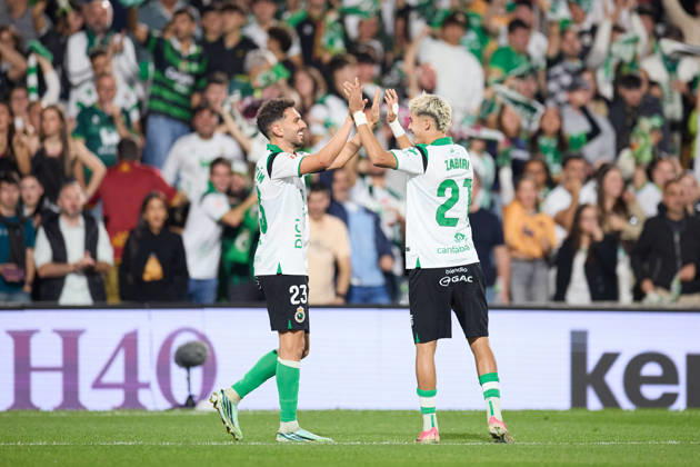 October 11, 2026, Santander, Cantabria, Spain: Ivan Martin of Real Racing Club de Santander celebrates after scoring the team s second goal during the LaLiga EA Sports match between Real Racing Club de Santander and Valencia CF at Campos de de El Sardinero on October 11, 2026, in Santander, Spain. Santander Spain - ZUMAa181 20261011_zaa_a181_373 Copyright: xRicardoxLarreinax