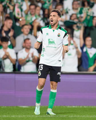 October 11, 2026, Santander, Cantabria, Spain: Ivan Martin of Real Racing Club de Santander celebrates after scoring the team s second goal during the LaLiga EA Sports match between Real Racing Club de Santander and Valencia CF at Campos de de El Sardinero on October 11, 2026, in Santander, Spain. Santander Spain - ZUMAa181 20261011_zaa_a181_371 Copyright: xRicardoxLarreinax