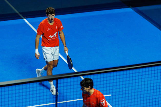 DÜSSELDORF, GERMANY - 11 OCTOBER 2026: Image shows Arturo Coello (ESP) and Agustin Tapia (ARG) during CUPRA Germany Premier Padel P2 2026 Day 8: Finals at CASTELLO Düsseldorf on 11 10 2026 in Düsseldorf, Germany. Germany Copyright: xFröhlichxPascalx