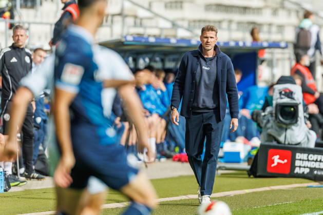 DSC Arminia Bielefeld coach Oliver Kirch watches during the 2. Bundesliga match between VfL Bochum and Arminia Bielefeld, Ruhrstadion on October 11, 2026, in Bochum, Germany. Photo by Mario Hommes, DeFodi Images. Coach Oliver Kirch of DSC Arminia Bielefeld looks on during the 2nd Bundesliga match between VfL Bochum and Arminia Bielefeld at Vonovia Ruhrstadion on October 11, 2026 in Bochum, Germany. Photo by Mario Hommes, DeFodi Images. DFB and DFL regulations prohibit any use of photographs as image sequences and or quasi-video. Photo by Mario Hommes, DeFodi Images