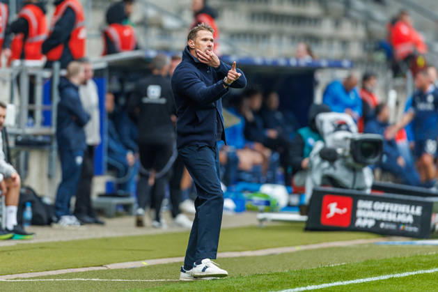 DSC Arminia Bielefeld coach Oliver Kirch gestures during the 2. Bundesliga match between VfL Bochum and Arminia Bielefeld, Ruhrstadion on October 11, 2026, in Bochum, Germany. Photo by Mario Hommes, DeFodi Images. Coach Oliver Kirch of DSC Arminia Bielefeld gestures during the 2nd Bundesliga match between VfL Bochum and Arminia Bielefeld at Vonovia Ruhrstadion on October 11, 2026 in Bochum, Germany. Photo by Mario Hommes, DeFodi Images. DFB and DFL regulations prohibit any use of photographs as image sequences and or quasi-video. Photo by Mario Hommes, DeFodi Images.