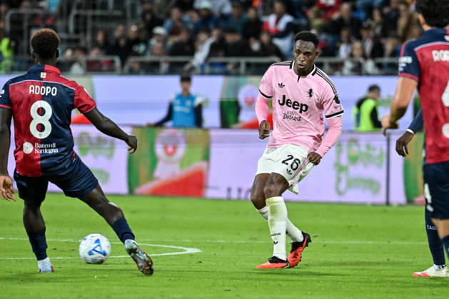 IPA89568858 - Jhon Lucumi of Juventus FC during the Cagliari Calcio vs. Juventus FC Italian Serie A soccer match in Cagliari, Italy, on October 11, 2026  Copyright: xLuigixCanu IPAxSportx xx IPA89568858