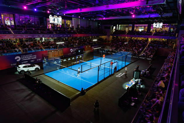 DÜSSELDORF, GERMANY - 11 OCTOBER 2026: Image shows overview of the CUPRA Germany Premier Padel P2 2026 Center Court in CASTELLO Düsseldorf during CUPRA Germany Premier Padel P2 2026 Day 8: Finals at CASTELLO Düsseldorf on 11 10 2026 in Düsseldorf, Germany. Germany Copyright: xFröhlichxPascalx