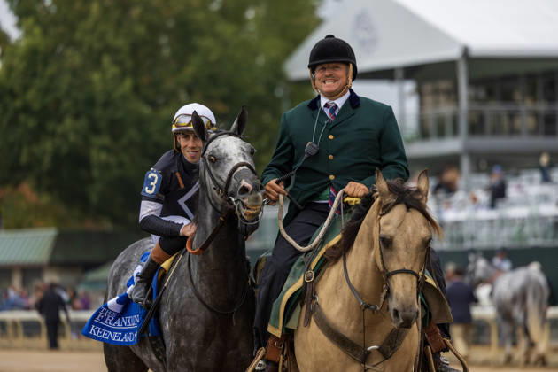 HORSE RACING 2026: Franklin Stakes Day Keeneland OCT 11 October 11, 2026, USA: Time to Dazzle (3) ridden by Irad Ortiz Jr. wins the Franklin Stakes at Keeneland Race Course in Lexington, Kentucky on October 11, 2026. Casey Laughter Eclipse Sportswire CSM(Credit Image: Â Casey Laughter Cal Media) USA EDITORIAL USE ONLY Copyright: xx ZUMA-20261011_faf_cs17_007.jpg CaseyxLaughterx csmphotothree533542