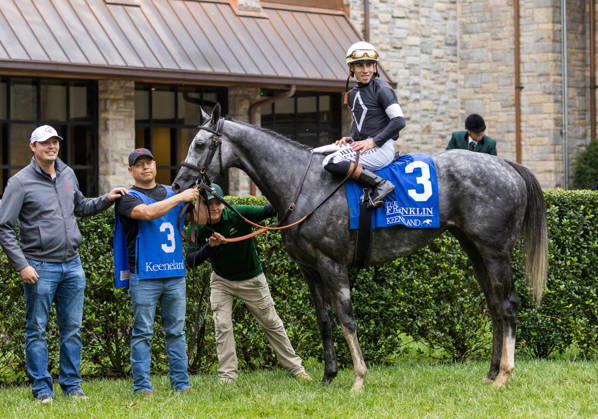 HORSE RACING 2026: Franklin Stakes Day Keeneland OCT 11 October 11, 2026, Lexington, Ky, USA: Time to Dazzle (3) ridden by Irad Ortiz Jr wins the Franklin Stakes Day on October 11, 2026. Candice Chavez Eclipse Sportswire CSM(Credit Image: Â {Serial Cal Media) Lexington Ky USA EDITORIAL USE ONLY Copyright: xx ZUMA-20261011_faf_cs17_011.jpg {Serialx csmphotothree533585