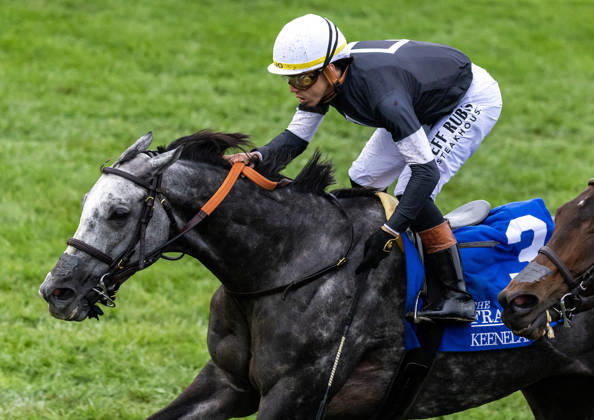HORSE RACING 2026: Franklin Stakes Day Keeneland OCT 11 October 11, 2026, Lexington, Ky, USA: Time to Dazzle (3) ridden by Irad Ortiz Jr wins the Franklin Stakes Day on October 11, 2026. Candice Chavez Eclipse Sportswire CSM(Credit Image: Â {Serial Cal Media) Lexington Ky USA EDITORIAL USE ONLY Copyright: xx ZUMA-20261011_faf_cs17_010.jpg {Serialx csmphotothree533586