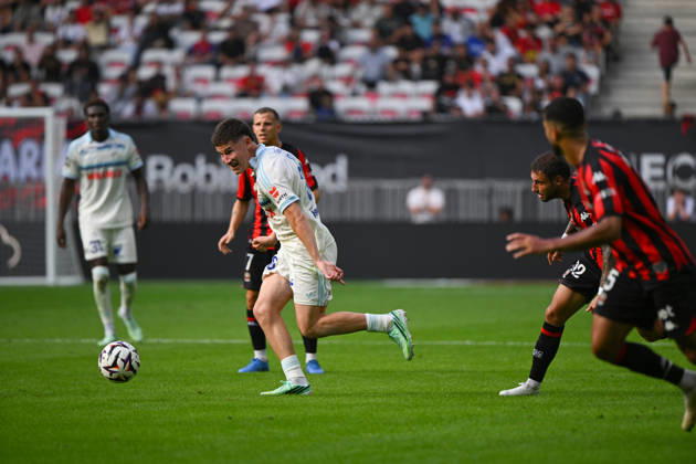 FOOTBALL : OGC Nice VS RC Strasbourg Alsace - Ligue 1 McDonald s - 11 10 2026 Oso (RCSA) - Ligue 1 McDonald™s match between OGC Nice and Racing Club de Strasbourg Alsace on October 11, 2026 at the Allianz Riviera Stadium in Nice. NiceFrance  Copyright: xWilliamxCannarellax