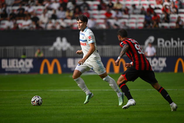 FOOTBALL : OGC Nice VS RC Strasbourg Alsace - Ligue 1 McDonald s - 11 10 2026 Giovanni Reyna (RCSA) - Ligue 1 McDonald™s match between OGC Nice and Racing Club de Strasbourg Alsace on October 11, 2026 at the Allianz Riviera Stadium in Nice. NiceFrance  Copyright: xWilliamxCannarellax