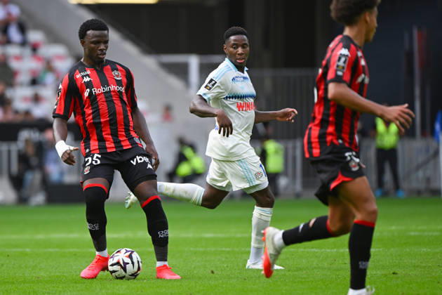 FOOTBALL : OGC Nice VS RC Strasbourg Alsace - Ligue 1 McDonald s - 11 10 2026 Youssouf Ndayishimiye (OGCN) - Ligue 1 McDonald™s match between OGC Nice and Racing Club de Strasbourg Alsace on October 11, 2026 at the Allianz Riviera Stadium in Nice. NiceFrance  Copyright: xWilliamxCannarellax