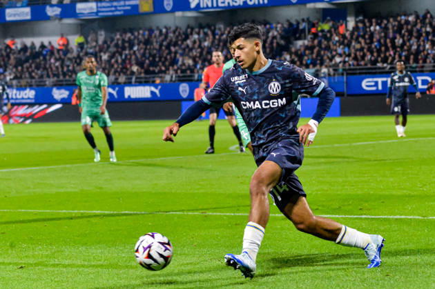 FOOTBALL : ESTAC Troyes vs Olympique de Marseille - Ligue 1 - JournÃ e 6 - 11 10 2026 Kelyann Bezahaf (OM) TroyesFrance  Copyright: xBaptistexAutissierx
