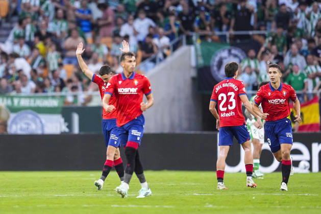 October 11, 2026, Sevilla, Sevilla, Spain: Raul Garcia of CA Osasuna celebrates a goal during the Spanish league, LaLiga EA Sports, football match played between Real Betis and CA Osasuna at La Cartuja stadium on October 11, 2026, in Sevilla, Spain. Sevilla Spain - ZUMAa181 20261011_zaa_a181_284 Copyright: xJoaquinxCorcherox