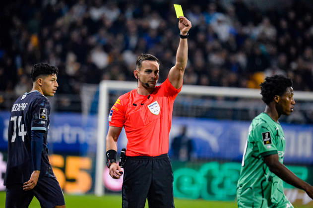 FOOTBALL : ESTAC Troyes vs Olympique de Marseille - Ligue 1 - JournÃ e 6 - 11 10 2026 Guillaume Paradis (Arbitre Central) TroyesFrance  Copyright: xBaptistexAutissierx