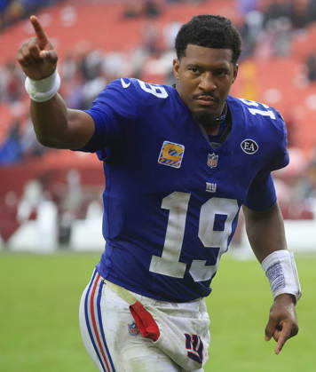 October 11, 2026: New York Giants QB 19 Jameis Winston after the Washington Commanders game against the New York Giants at Northwest Stadium in Landover, MD. CSM NFL, American Football Herren, USA 2026: Washington Commanders Vs New York Giants OCT 11  - ZUMAc04_ 20261011_zma_c04_166 Copyright: xJustinxCooperx