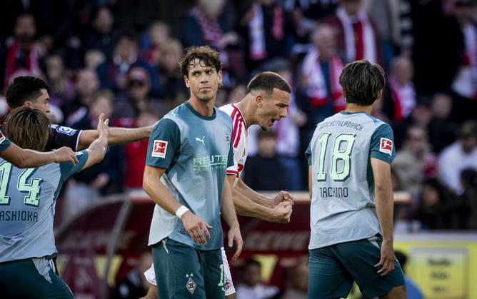 Cologne, Germany, Oct. 11, 2026 Goal Celebration Said El Mala Cologne Philipp Sander BMG Shuto Machino BMG 1 FC Cologne Borussia Mönchengladbach 11 10 2026