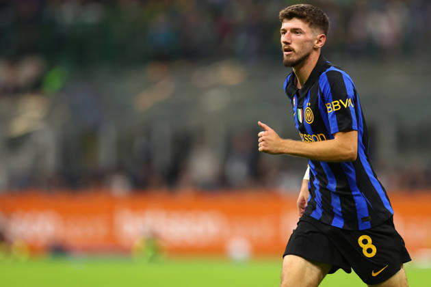 Serie A Fc Internazionale - Parma Calcio Petar Sucic of Fc Internazionale looks on during the Serie A match beetween Fc Internazionale and Parma Calcio at Stadio Giuseppe Meazza on October 10 2026 in Milan Italy . Milano Stadio Giuseppe Meazza Italy Copyright: xMarcoxCanonierox