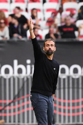 OGC Nice v RC Strasbourg Alsace - Ligue 1 McDonald s 2026 2027 Hugo OLIVEIRA Head Coach of RC Strasbourg during Ligue 1 McDonald s match between Nice and Strasbourg at Allianz Riviera Stadium on October 11, 2026 in Nice, France. Nice France Copyright: xIconxSportx 776573383
