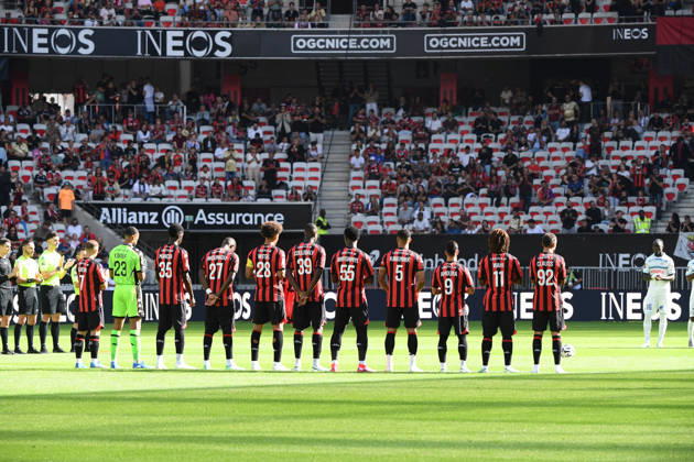 OGC Nice v RC Strasbourg Alsace - Ligue 1 McDonald s 2026 2027 Team of Nice during Ligue 1 McDonald s match between Nice and Strasbourg at Allianz Riviera Stadium on October 11, 2026 in Nice, France. Nice France Copyright: xIconxSportx 776573383