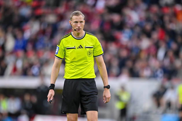 Referee Martin Petersen looks on during the Bundesliga match between Sport Club Freiburg and FC Schalke 04 at Europa-Park Stadium on October 11, 2026, in Freiburg im Breisgau, Germany Photo by Harry Langer DeFodi Images Referee Martin Petersen looks on during the Bundesliga match between Sport Club Freiburg and FC Schalke 04 at Europa Park Stadion on October 11, 2026, in Freiburg im Breisgau, Germany. Photo by Harry Langer, DeFodi Images. DFB and DFL regulations prohibit any use of photographs as image sequences and or quasi-video. Photo by Harry Langer, DeFodi Images. DFB and DFL regulations prohibit any use of photographs as imSEQUENCES AND OR QUASI-VIDEO