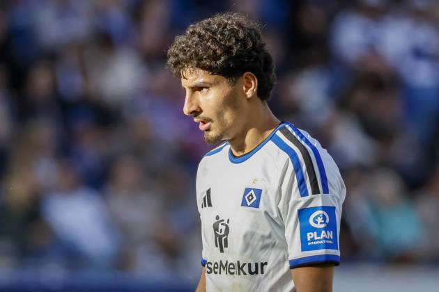 Martin Adeline, Hamburger SV, 05, Germany, Soccer, Bundesliga 1, Matchday 5, 2026–2027, TSG Hoffenheim vs. Hamburger SV, October 10, 2026, Sinsheim SNP Arena, Germany Copyright: xGrantxHubbsx