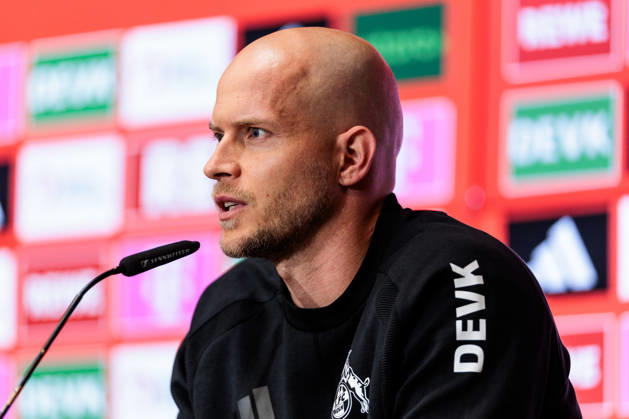KOELN, GERMANY - OCTOBER 11: Rene Wagner (Head Coach 1. FC Koeln) during the post game press conference, PK, Pressekonferenz o the Bundesliga match between 1. FC Koeln vs. Borussia Moenchengladbach at Rheinenergie-Stadion on matchday 5 of the 1. Bundesliga on October 11, 2026 in Koeln, Germany. DFL REGULATIONS PROHIBIT ANY USE OF PHOTOGRAPHS AS IMAGE SEQUENCES AND OR QUASI-VIDEO. North Rhine Westphalia Germany Copyright: xSteffiexWunderlx