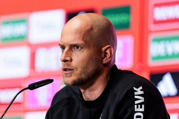 KOELN, GERMANY - OCTOBER 11: Rene Wagner (Head Coach 1. FC Koeln) during the post game press conference, PK, Pressekonferenz o the Bundesliga match between 1. FC Koeln vs. Borussia Moenchengladbach at Rheinenergie-Stadion on matchday 5 of the 1. Bundesliga on October 11, 2026 in Koeln, Germany. DFL REGULATIONS PROHIBIT ANY USE OF PHOTOGRAPHS AS IMAGE SEQUENCES AND OR QUASI-VIDEO. North Rhine Westphalia Germany Copyright: xSteffiexWunderlx