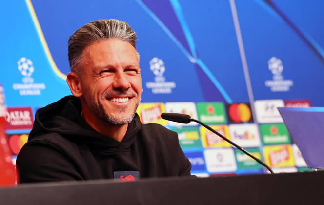 RB Leipzig Champions League Press Conference, Leipzig, October 12, 2026, RB Academy, UEFA Champions League, RB Leipzig press conference on the day before the RB Leipzig vs. PSV Eindhoven match. Pictured: Coach Martin Demichelis, RB Leipzig, Picture Point