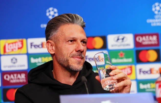 RB Leipzig Champions League Press Conference, Leipzig, October 12, 2026, RB Academy, UEFA Champions League, RB Leipzig press conference on the day before the RB Leipzig vs. PSV Eindhoven match. Pictured: Coach Martin Demichelis, RB Leipzig, Picture Point