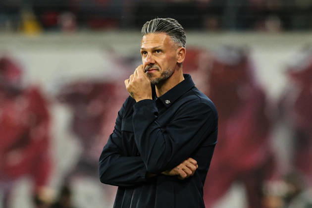 Coach Martin Demichelis, RB Leipzig 1, Bundesliga, 2026–2027 season, league match between RB Leipzig and Eintracht Frankfurt at the Red Bull Arena in Leipzig; soccer, Germany, man, men, October 10, 2026