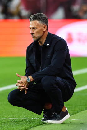 Coach Martin Demichelis, RB Leipzig, Bundesliga Season 2026–2027, League Match: RB Leipzig vs. Eintracht Frankfurt at the Red Bull Arena in Leipzig; Soccer, Germany, Man, Men, October 10, 2026