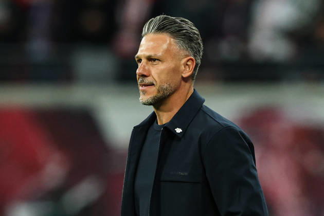 Coach Martin Demichelis, RB Leipzig 1, Bundesliga, 2026–2027 season, league match between RB Leipzig and Eintracht Frankfurt at the Red Bull Arena in Leipzig; soccer, Germany, man, men, October 10, 2026