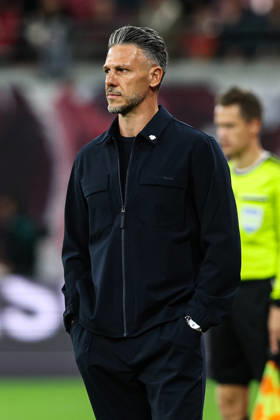 Coach Martin Demichelis, RB Leipzig 1, Bundesliga, 2026–2027 season, league match between RB Leipzig and Eintracht Frankfurt at the Red Bull Arena in Leipzig; soccer, Germany, man, men, October 10, 2026