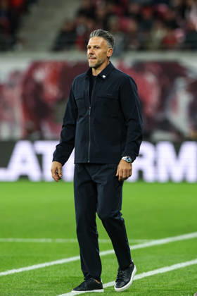 Coach Martin Demichelis, RB Leipzig, Bundesliga Season 2026–2027, League Match: RB Leipzig vs. Eintracht Frankfurt at the Red Bull Arena in Leipzig; Soccer, Germany, Man, Men, October 10, 2026