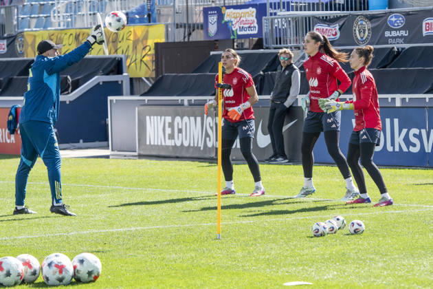 October 12, 2026, Chester, Pennsylvania, United States: SpainÃ¢â‚¬â ¢s national team, Nationalteam ¢â‚¬â ¢s players in action during training before SpainÃ¢â‚¬â ¢s match against the US WomenÃ¢â‚¬â ¢s national team at Subaru Park in Chester PA Chester United States - ZUMArf1_ 20261012_zaf_rf1_020 Copyright: xRickyxFitchettx