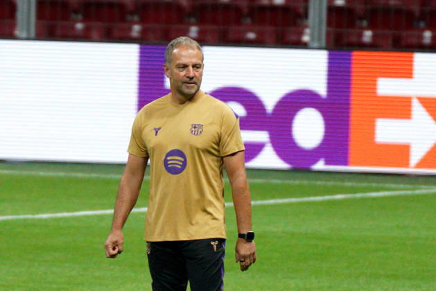 October 12, 2026, Sariyer, Istanbul, Turkey: Hansi Flick, head coach during the training day of FC Barcelona, Barca ahead the UEFA Champions League second round, football match against Galatasaray at RAMS Park Stadium in Istanbul, Turkey on October 12, 2026. Sariyer Turkey - ZUMAu194 20261012_zip_u194_034 Copyright: xTolgaxUluturkx
