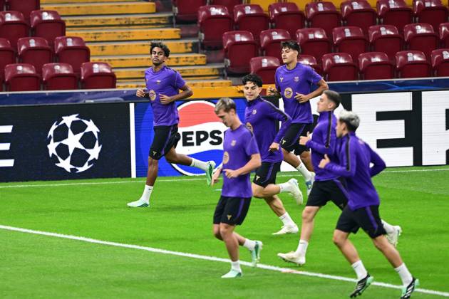 Barcelona complete preparations for Champions League clash with Galatasaray in Istanbul ISTANBUL, TURKIYE - OCTOBER 12: Barcelona players take part in a training session at RAMS Park as they complete preparations for their UEFA Champions League Week 2 match against Galatasaray, on October 12, 2026 in Istanbul, Turkiye. The session was led by head coach Hansi Flick, with the opening 15 minutes made available to members of the media ahead of the match. Cem Tekkesinoglu Anadolu Istanbul Turkey. Editorial use only. Please get in touch for any other usage.  Copyright: x2026xAnadoluxCemxTekkesinoglux